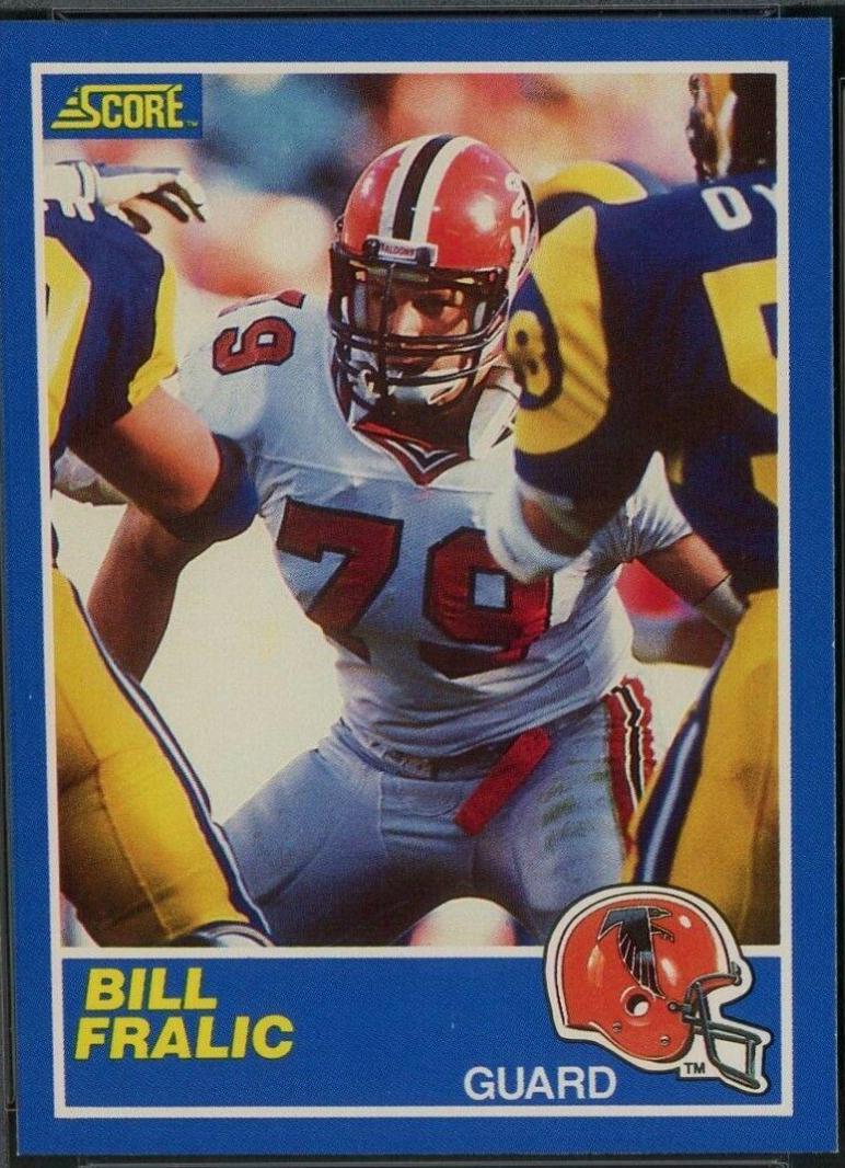 Bill Fralic #110 1989 Panini Score Football