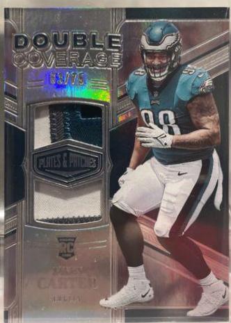 Jalen Carter #DC-7 2023 Panini Plates And Patches Double Coverage Football