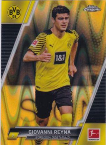Giovanni Reyna #29 Soccer Cards 2021 Topps Chrome Bundesliga