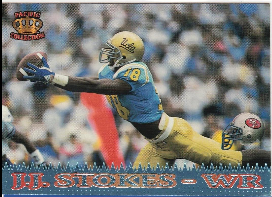 J.J. Stokes #36 1995 Pacific Football