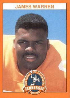 James Warren #94 1990 Tennessee Volunteers Centennial Football