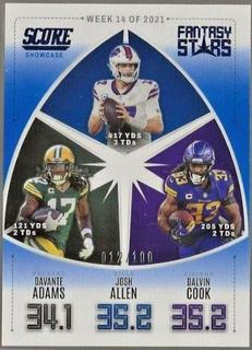 Davante Adams, Josh Allen, Dalvin Cook