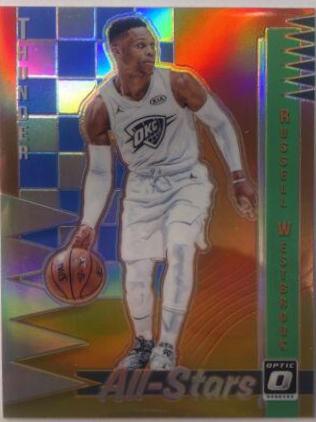 Russell Westbrook #3 Basketball Cards 2018 Panini Donruss Optic All Stars