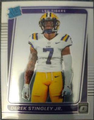 Derek Stingley Jr. #3 Football Cards 2022 Panini Chronicles Draft Picks Donruss Optic Rated Rookie