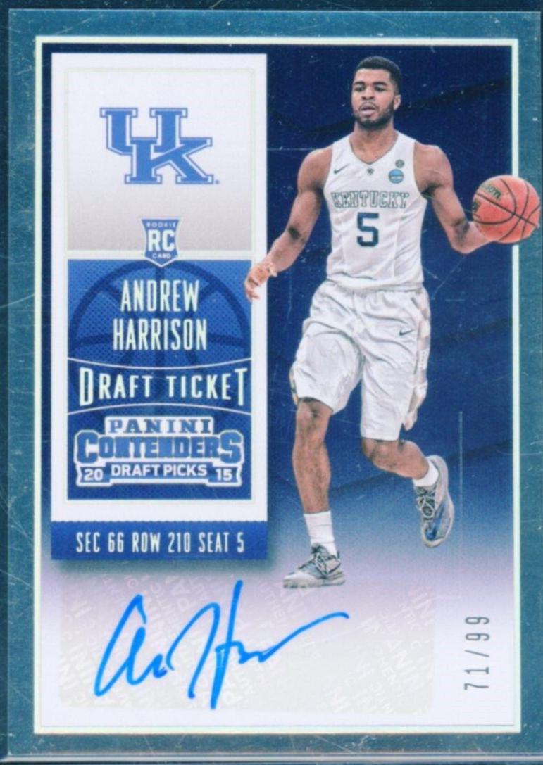 Andrew Harrison [Autograph Draft Ticket] #103