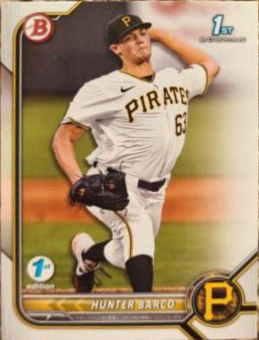 Hunter Barco #BD-103 Baseball Cards 2022 Bowman Draft 1st Edition