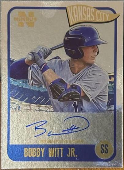 Bobby Witt Jr #NABW Baseball Cards 2020 Onyx Nimbus