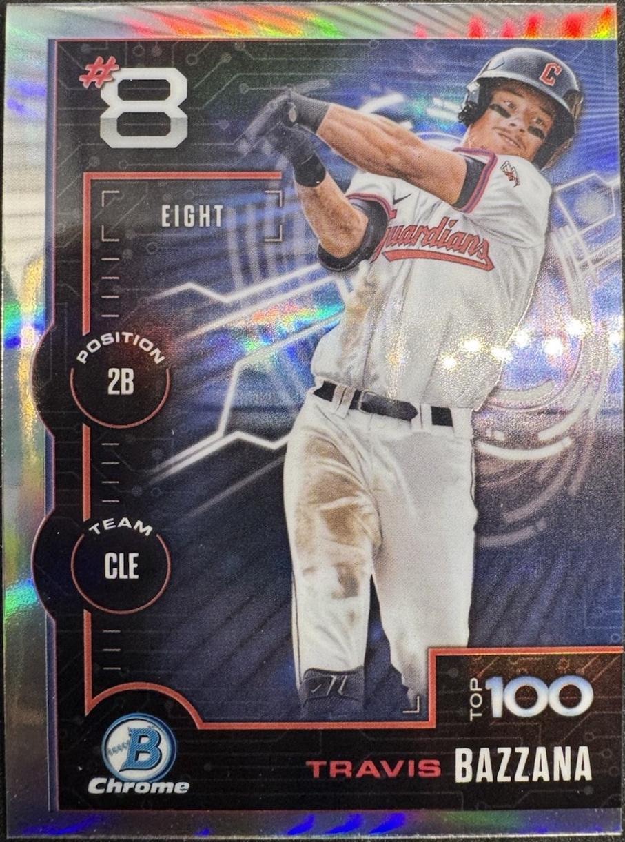 Travis Bazzana #BTP-8 Baseball Cards 2025 Bowman Scouts Top 100