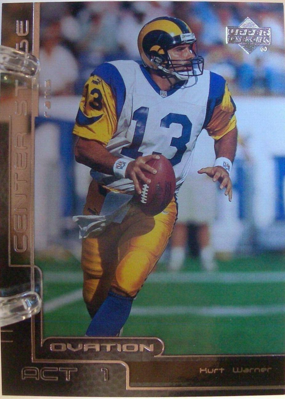 Kurt Warner #CS3 Football Cards 2000 Upper Deck Ovation Center Stage