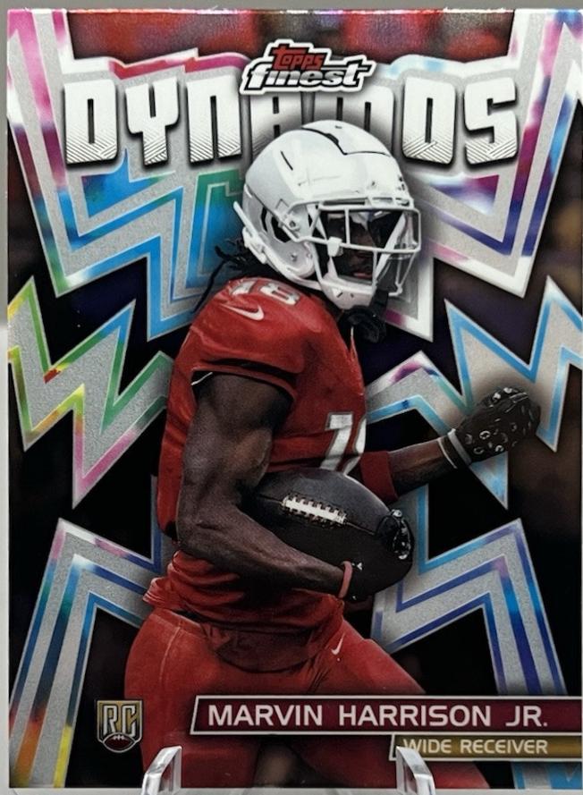 Marvin Harrison Jr. #DYN-13 Football Cards 2024 Topps Finest Dynamos