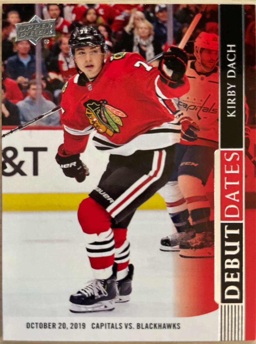 Kirby Dach #DD-5 Hockey Cards 2020 Upper Deck Debut Dates
