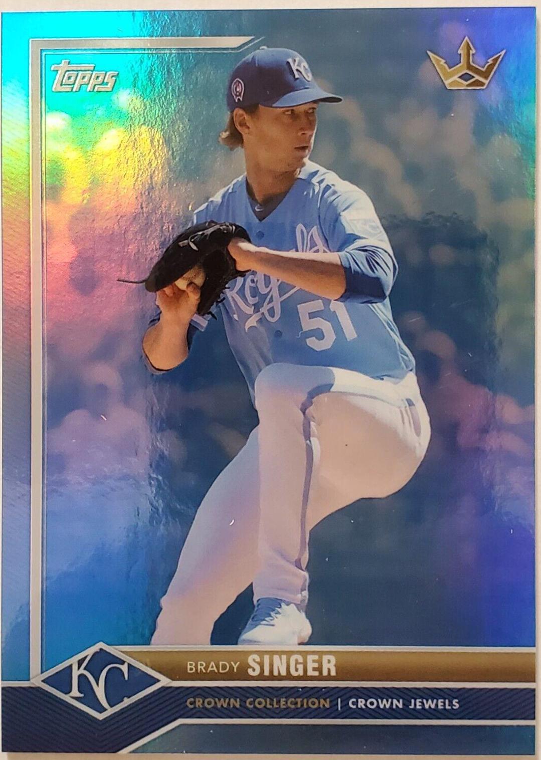 Brady Singer #25 2022 Topps X Bobby Witt Jr Crown Baseball