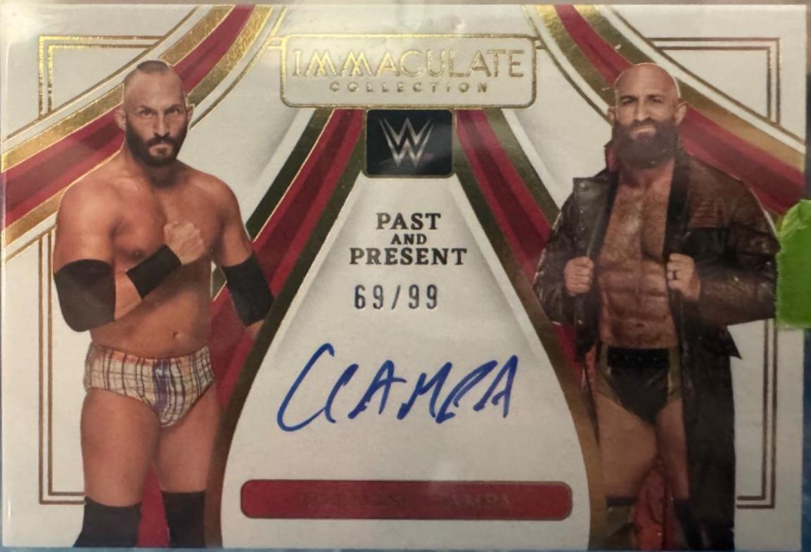 Tommaso Ciampa #PP-TCM Wrestling Cards 2023 Panini Immaculate WWE Past and Present Signature