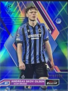 Andreas Skov Olsen #110 2022 Topps Finest UEFA Club Competitions