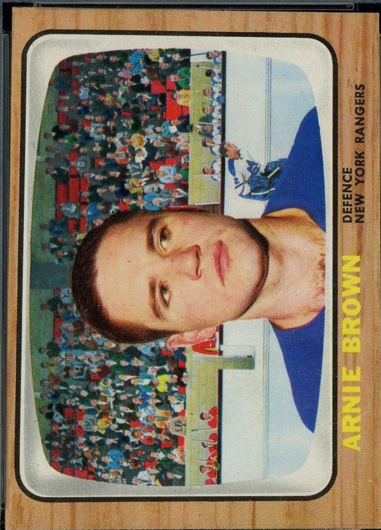Arnie Brown #48 Hockey Cards 1966 Topps USA Test