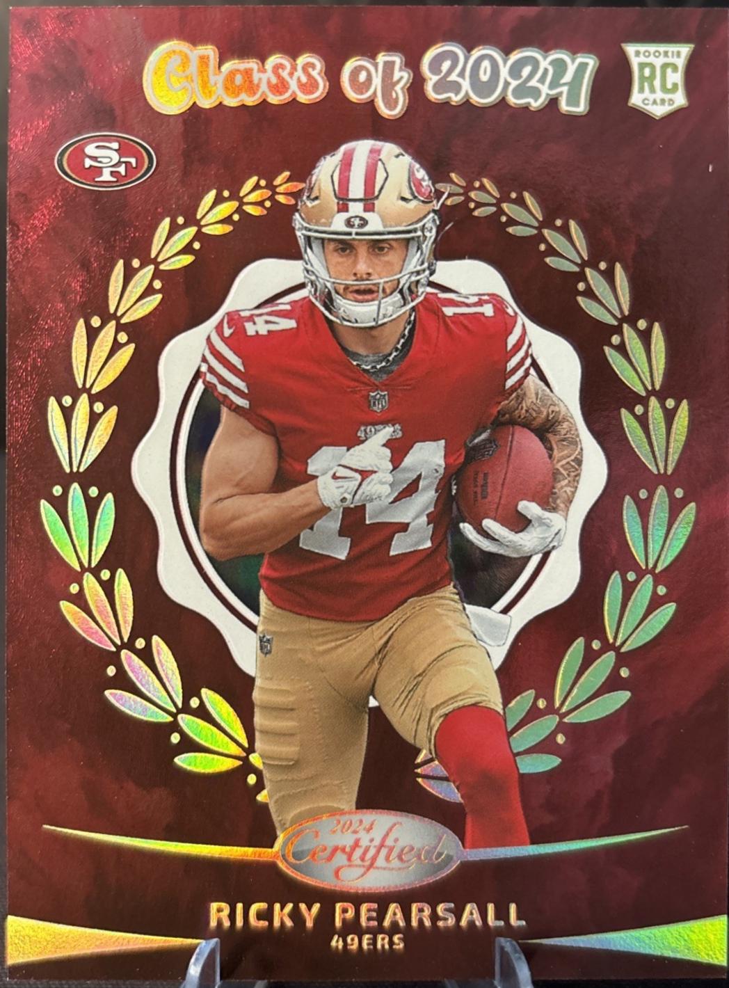 Ricky Pearsall #COF-RPL Football Cards 2024 Panini Certified Class of 2024