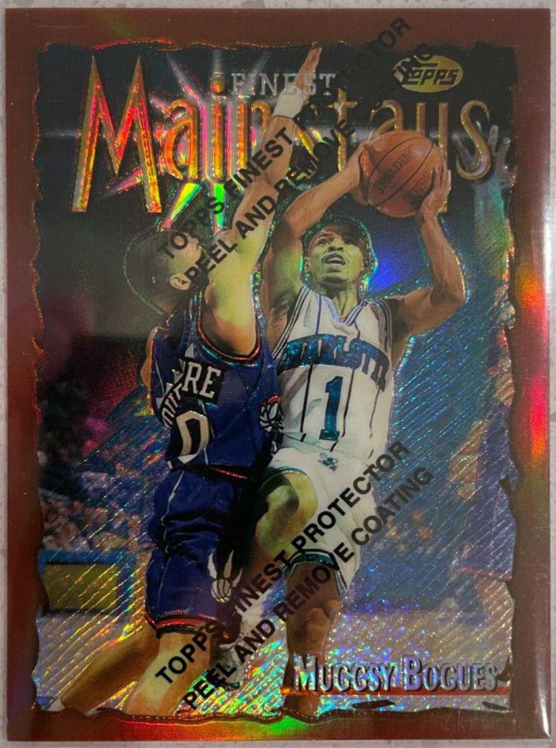 Muggsy Bogues Refractor #154 Basketball Cards 1996 Finest