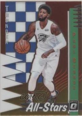 Paul George #6 Basketball Cards 2018 Panini Donruss Optic All Stars