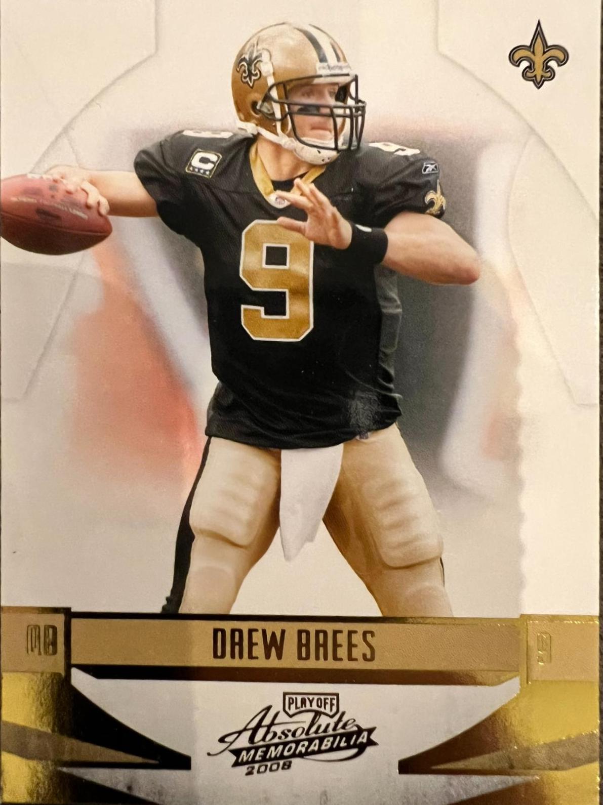 Drew Brees #91 Football Cards 2008 Playoff Absolute Memorabilia