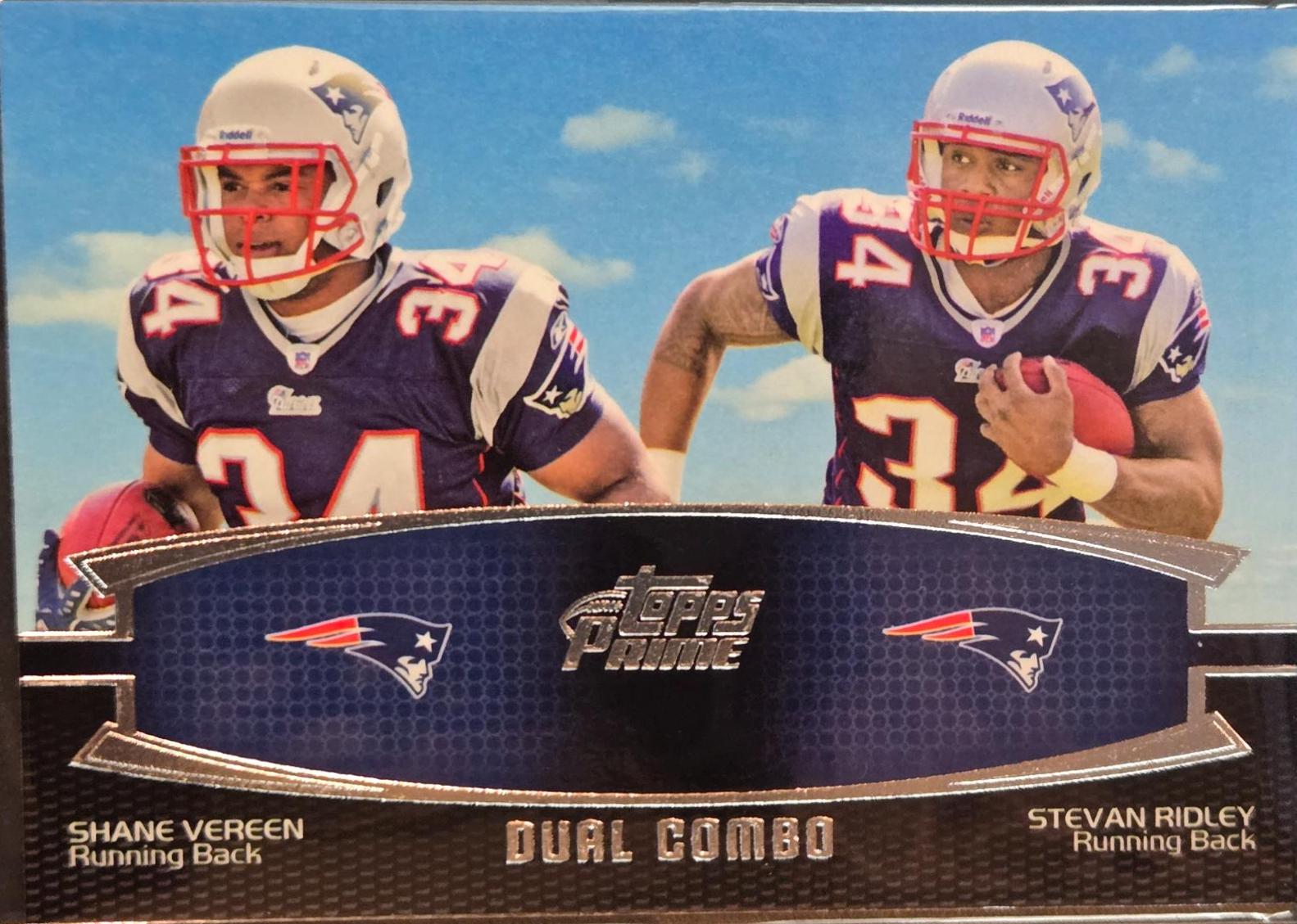 Shane Vareen / Stevan Ridley #DC-VR Football Cards 2011 Topps Prime Dual Combos