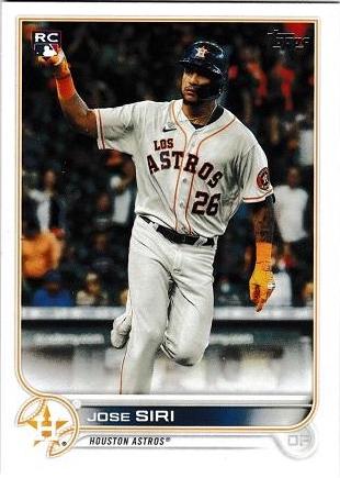Jose Siri #599 Baseball Cards 2022 Topps