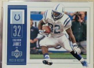 Edgerrin James #41 Football Cards 2002 Upper Deck Piece of History