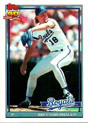 Bret Saberhagen #280 1991 Topps Baseball