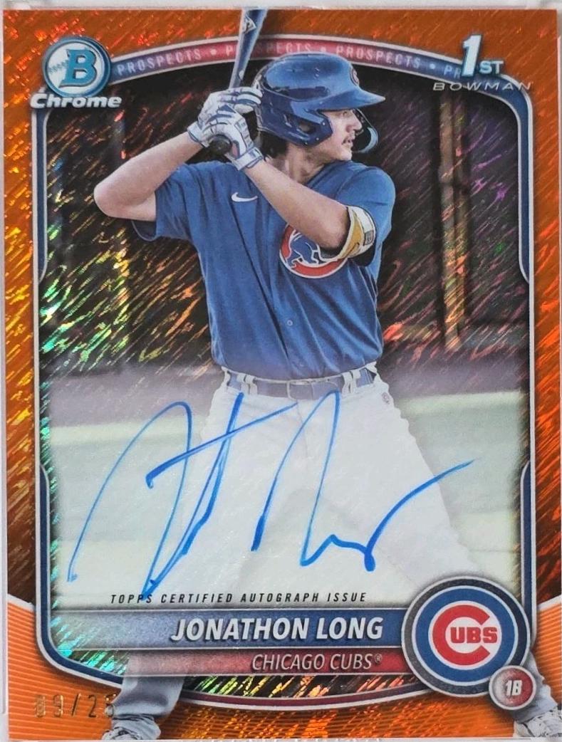 Jonathon Long [Orange Shimmer Refractor] #CPA-JLG