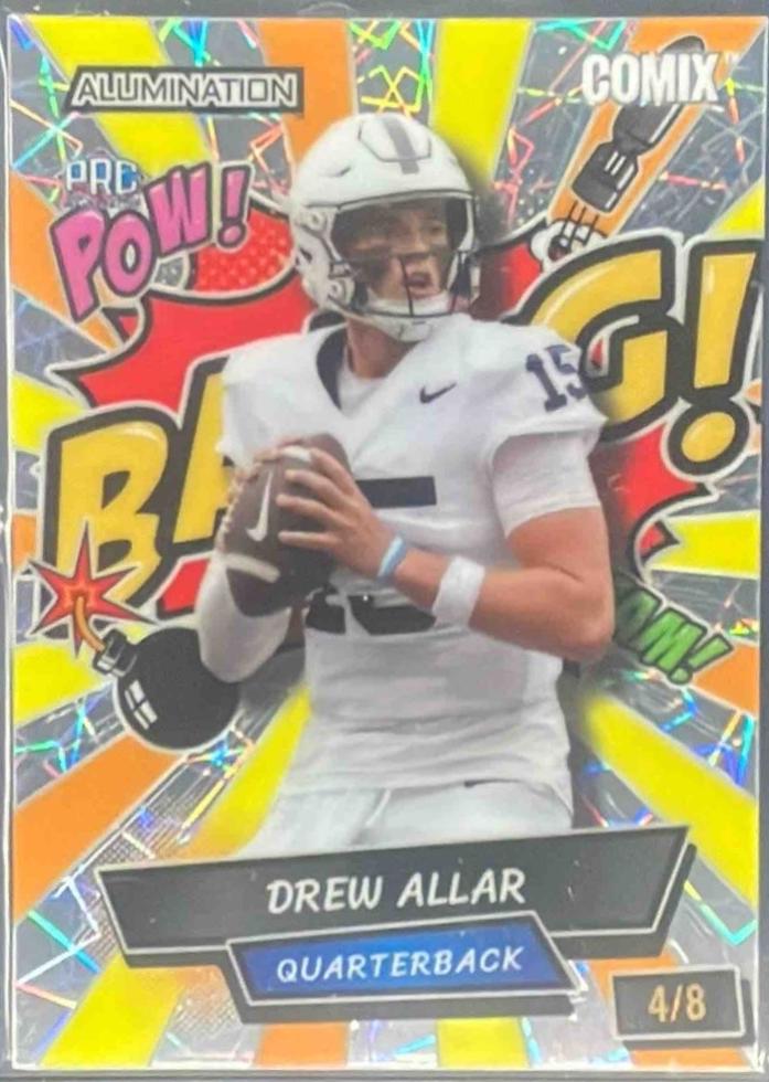 Drew Allar #AC-DA 2024 Wild Card Alumination Just The Hits Comix Cross Hatch Football