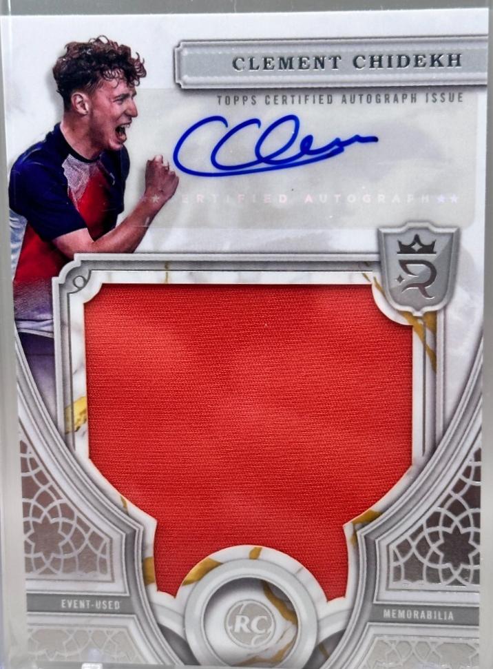 Clement Chidekh #RRA-CC Tennis Cards 2024 Topps Royalty Rookie Relic Autograph
