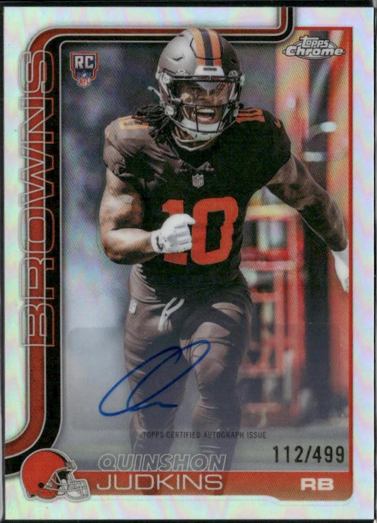 Quinshon Judkins [Refractor] #RA-QJ Prices | 2025 Topps Chrome