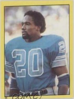 Billy Sims #38 Football Cards 1982 Topps Stickers