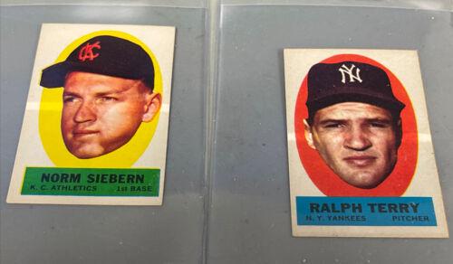 Norm Siebern Baseball Cards 1963 Topps Peel Offs
