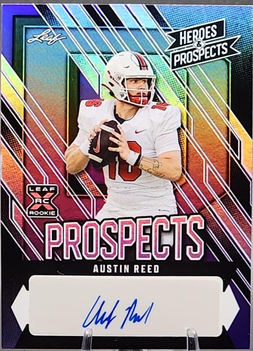 Austin Reed #AP-AR1 2024 Leaf Heroes & Prospects Prospect Autograph Football