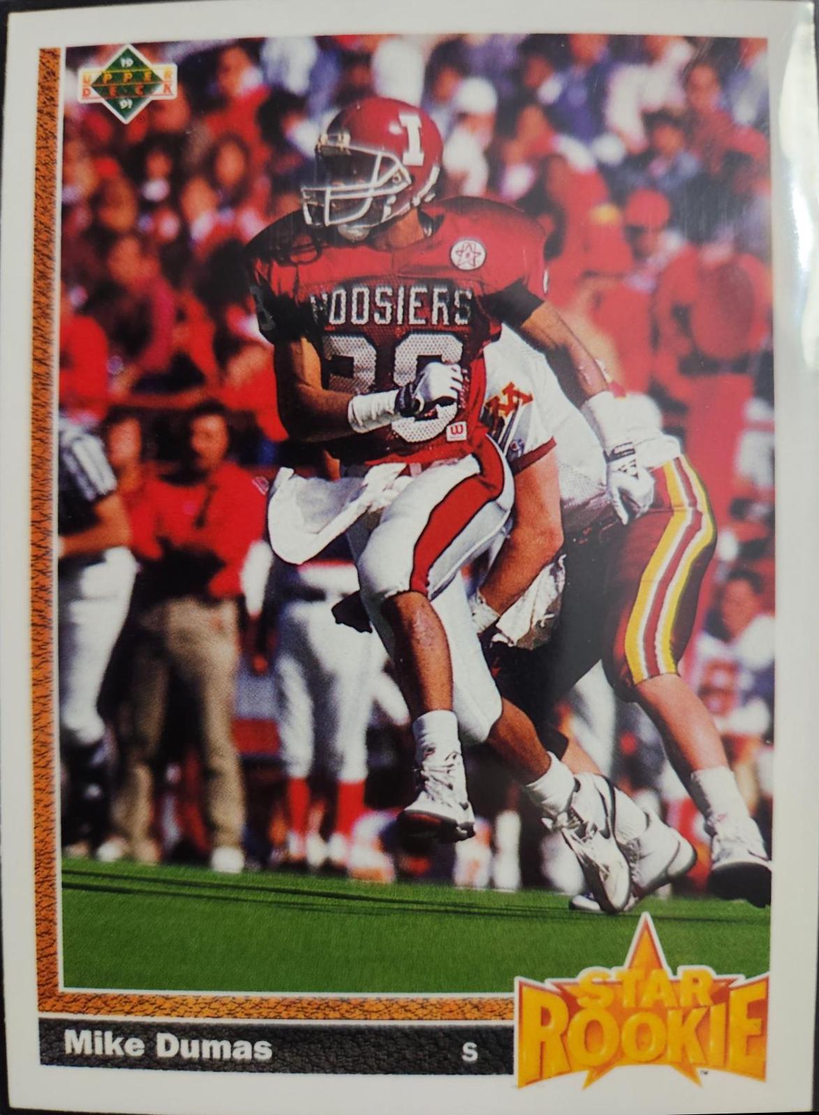 Mike Dumas #3 Football Cards 1991 Upper Deck