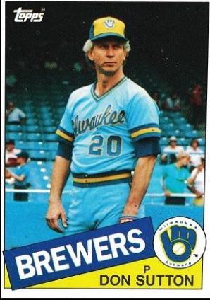 Don Sutton #729 Baseball Cards 1985 Topps