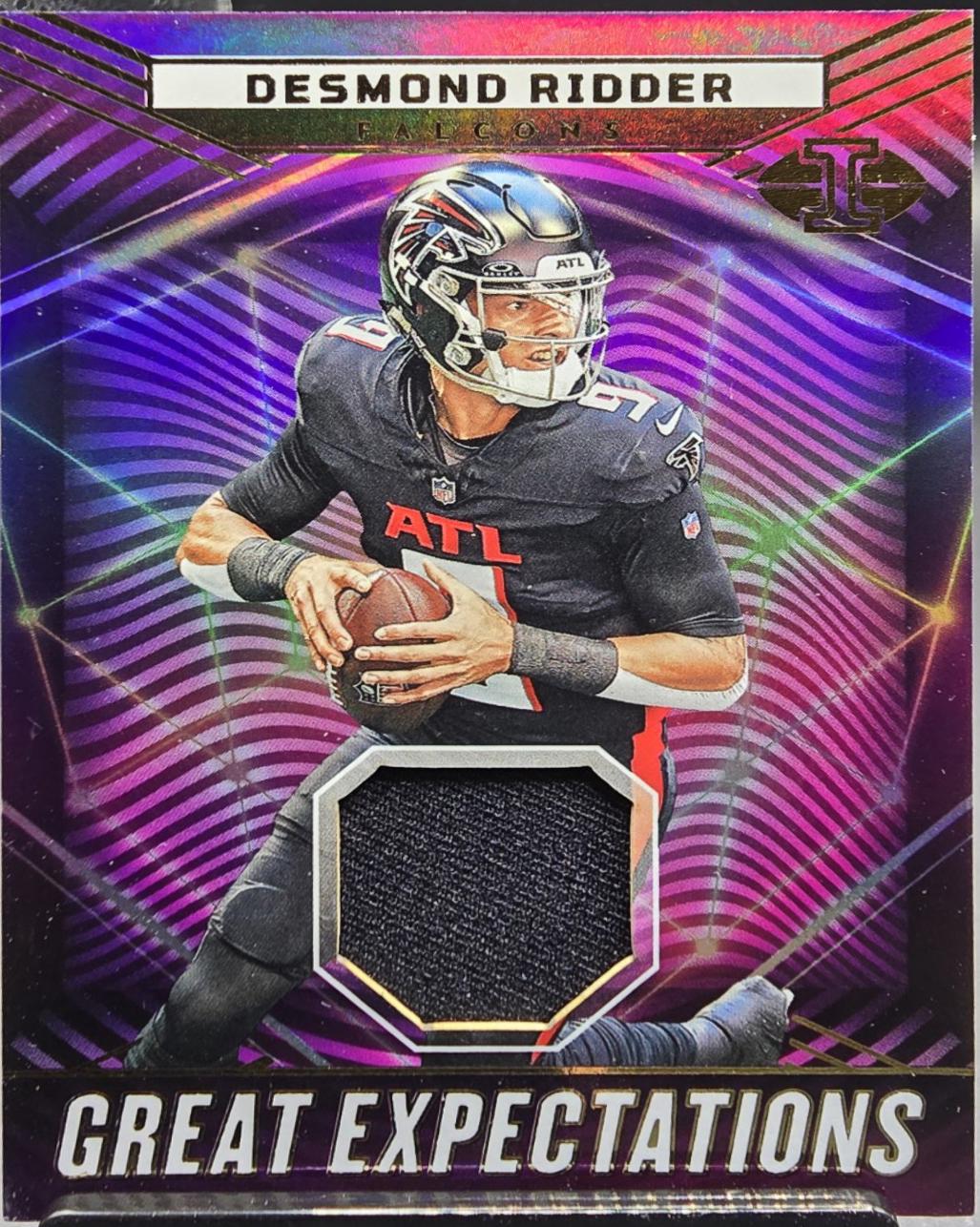 Desmond Ridder #GE-DRI Football Cards 2023 Panini Illusions Great Expectations