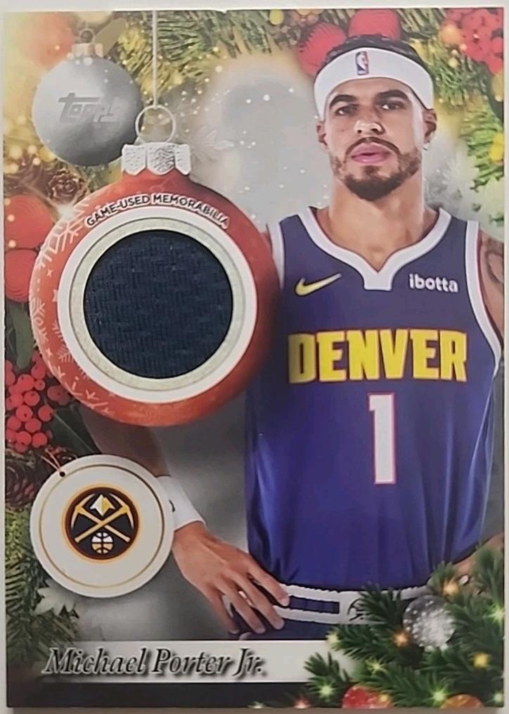 2025 Topps Holiday Player Relic Michael Porter Jr. #PR-MPJ card