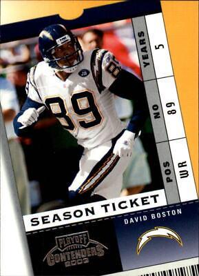 David Boston #53 2003 Playoff Contenders Football