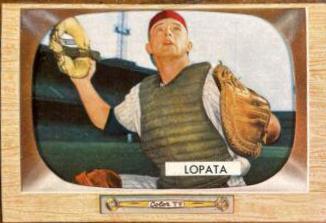 Stan Lopata #18 Baseball Cards 1955 Bowman