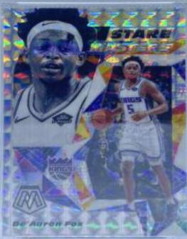 De'Aaron Fox #10 Basketball Cards 2019 Panini Mosaic Stare Masters