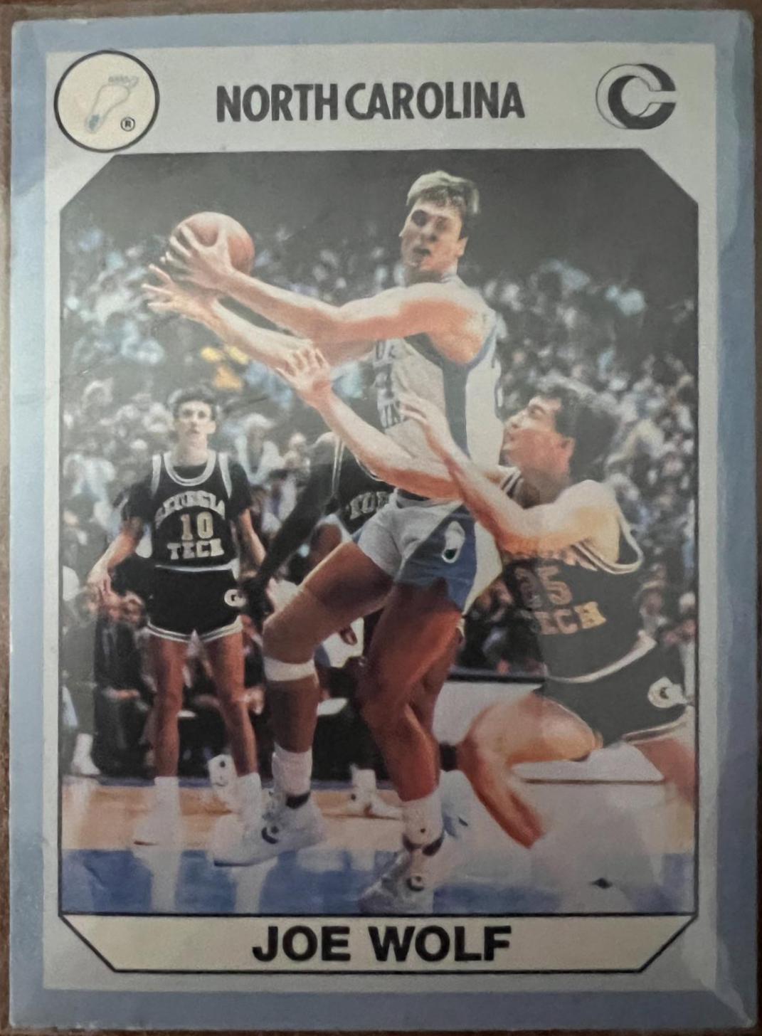 Joe Wolf #79 Basketball Cards 1990 Collegiate Collection North Carolina