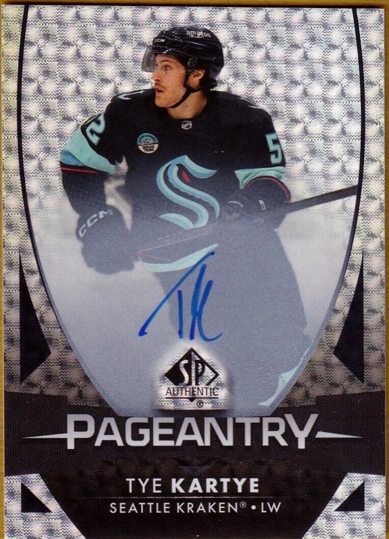 Tye Kartye #P-79 Hockey Cards 2023 SP Authentic Pageantry Autograph