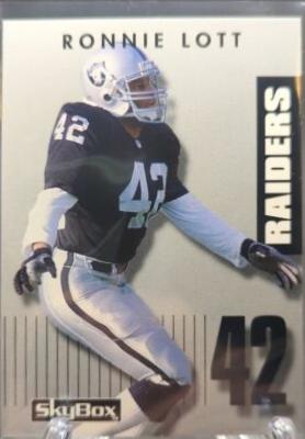 Ronnie Lott #42 Football Cards 1992 Skybox Primetime