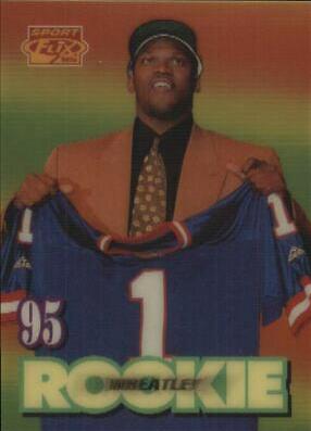 Tyrone Wheatley #126 Football Cards 1995 Sportflix