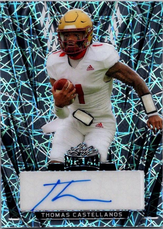 Thomas Castellanos #BA-TC1 2024 Leaf Vivid Autograph Football