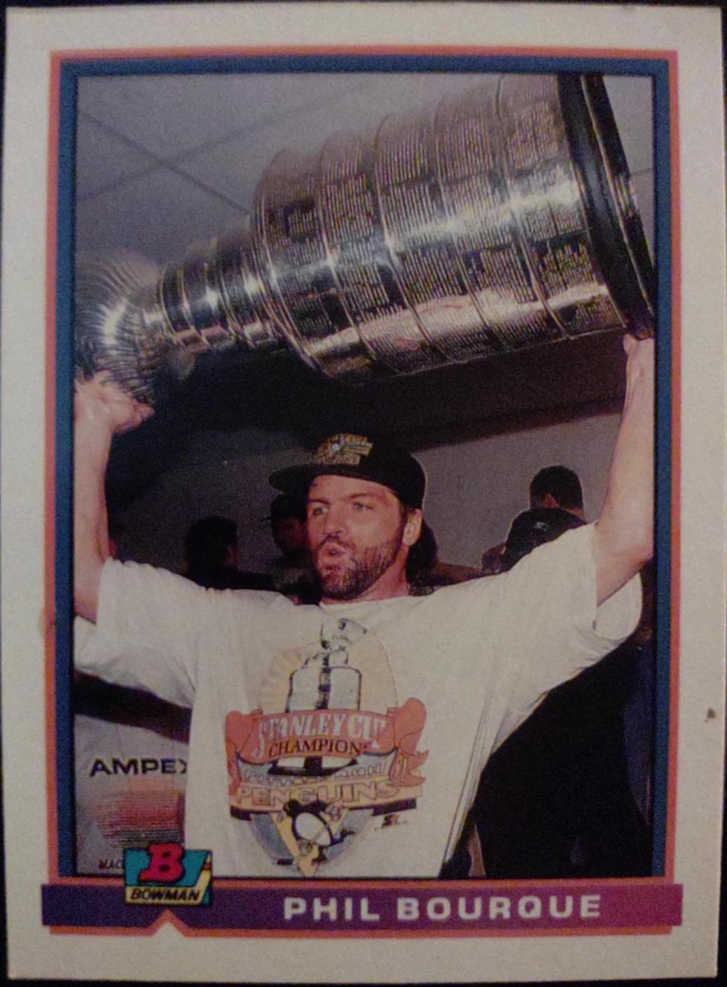Phil Bourque #94 Hockey Cards 1991 Bowman