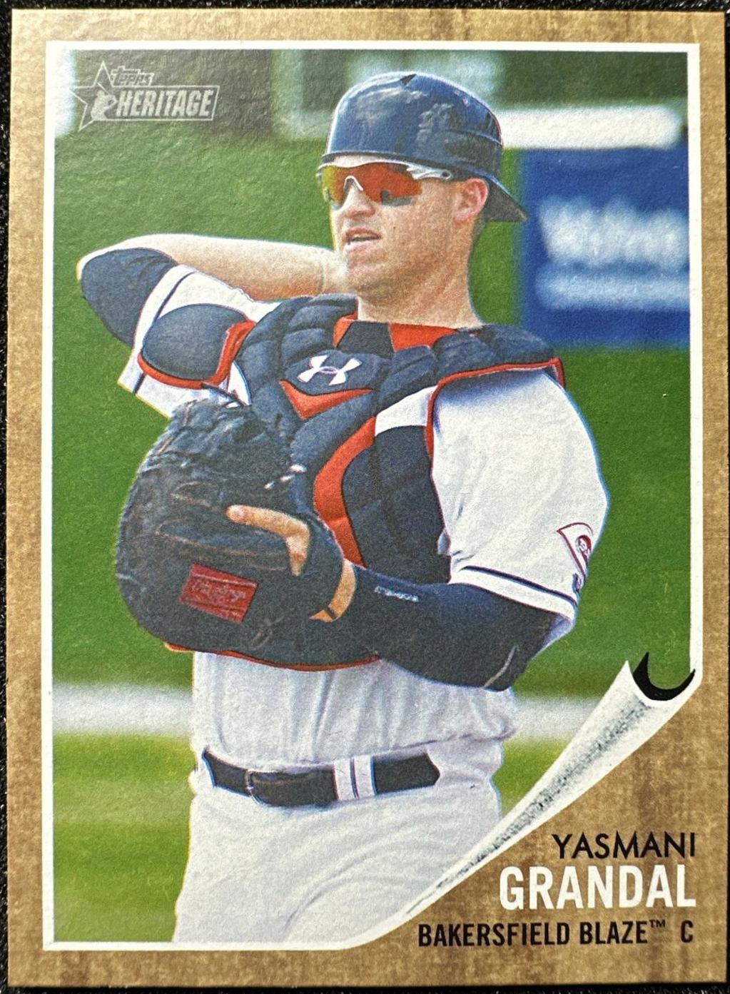 Yasmani Grandal #55 Baseball Cards 2011 Topps Heritage Minor League Edition