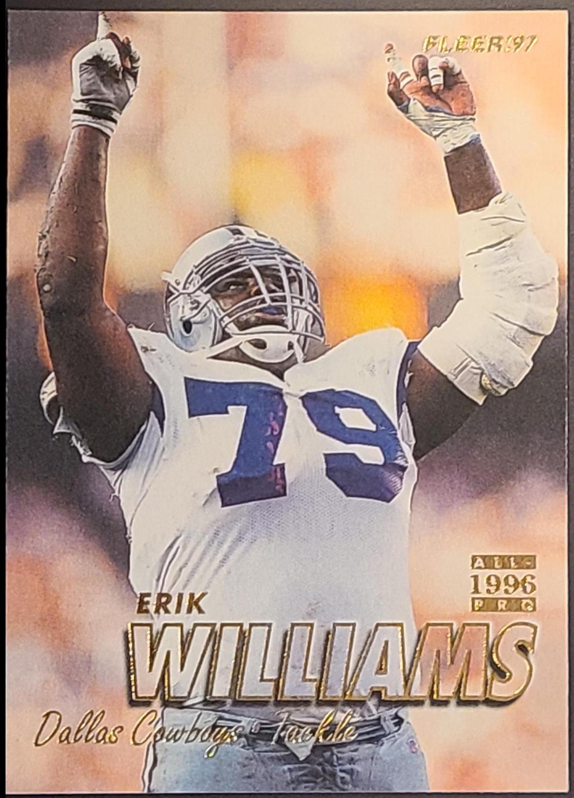 Erik Williams #44 Football Cards 1997 Fleer