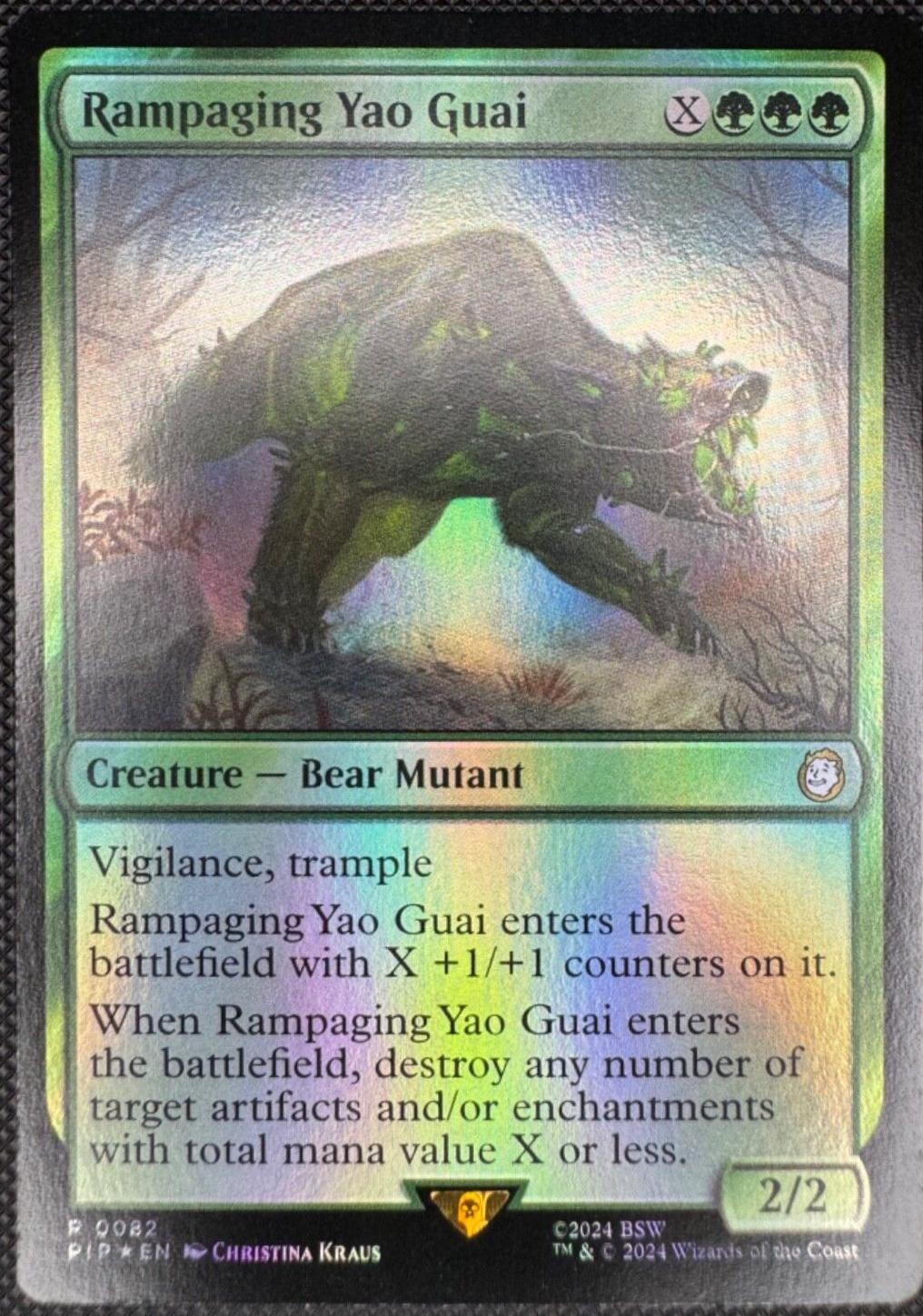 Rampaging Yao Guai [Foil] (Magic Fallout)